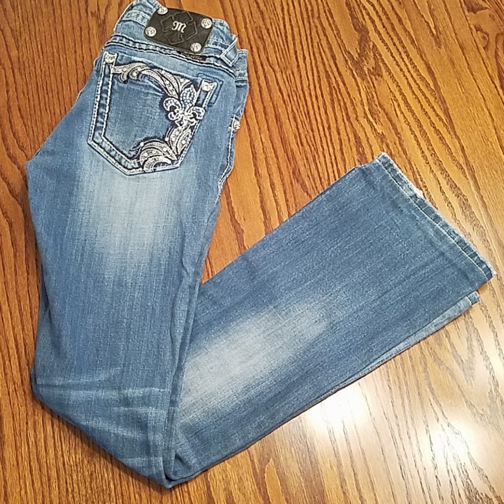 Miss Me boot cut jeans.